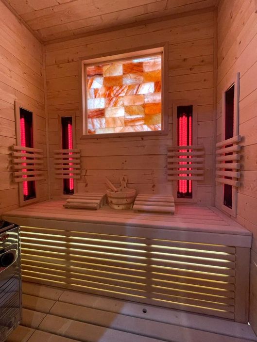 Spruce and American Basswood Sauna